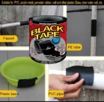 Set x2 Cinta Sellante Negra Flex Tape Impermeab - Imagen 6