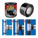 Set x2 Cinta Sellante Negra Flex Tape Impermeab - Imagen 5