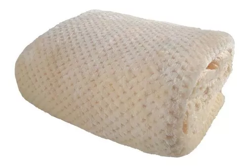 Cobija Piel de Conejo Textura Piña Doble