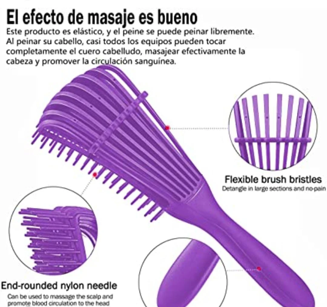 Set x3 Cepillo Desenredante y Antifrizz