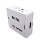 Set x2 Caja Convertidora Vga A Hdmi Audio