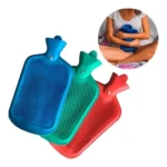 Bolsa de agua caliente 1.75L goma densa - Alivia cólicos y dolores musculares en segundos - Imagen 2