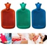 Bolsa de agua caliente 1.75L goma densa - Alivia cólicos y dolores musculares en segundos