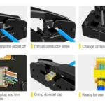 Crimpeadora Multif para Cables Lan