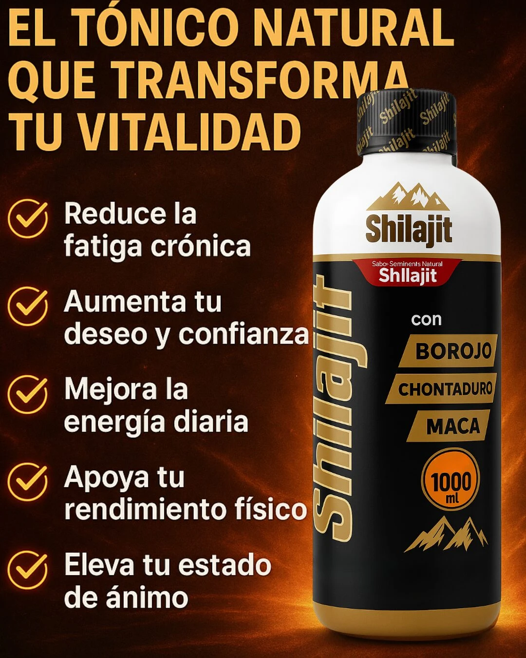 Resina Pura de Shilajit del Himalaya con Ácido Fúlvico - Aumenta la vitalidad y la energía física