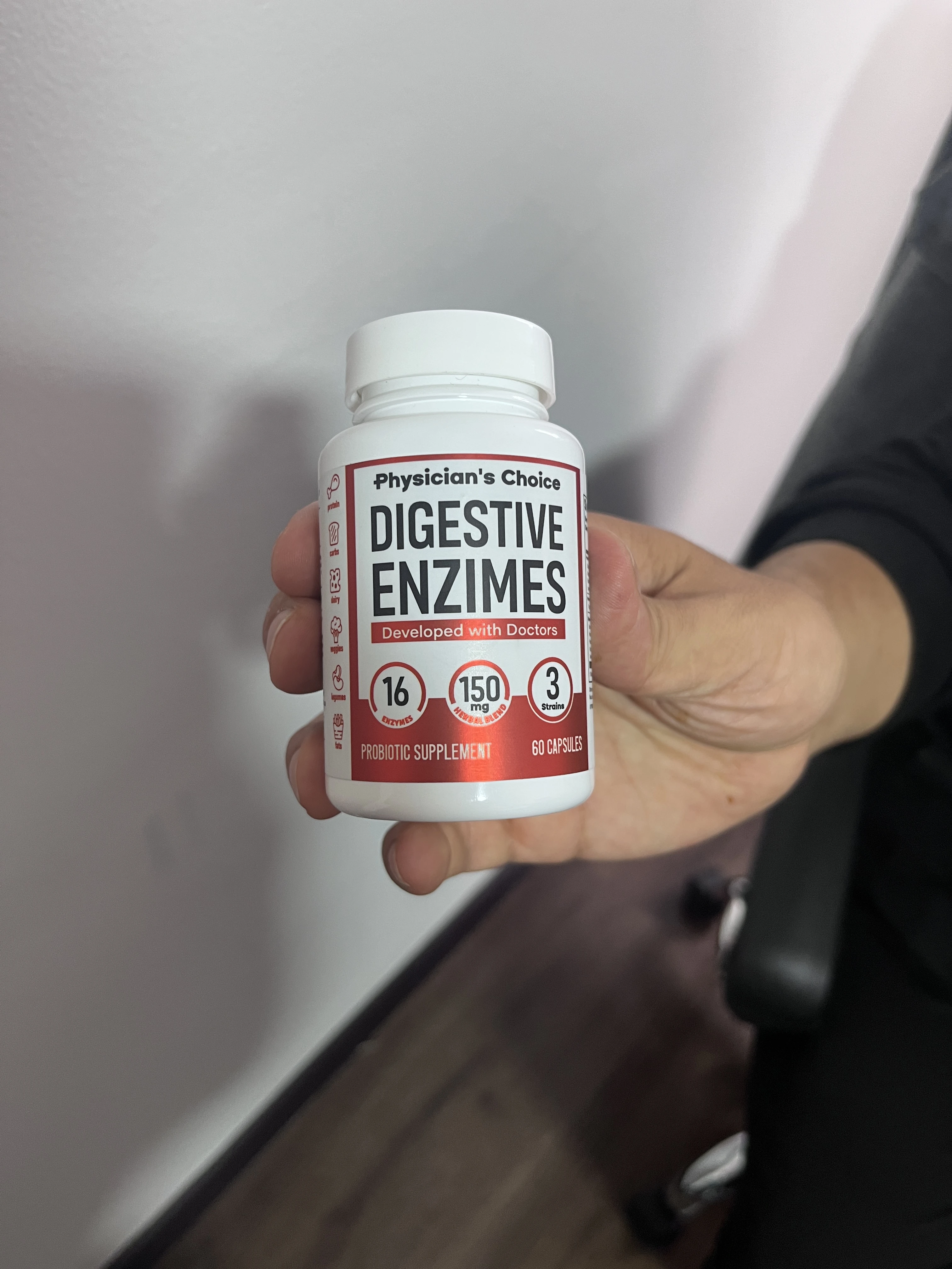 Suplemento de Enzimas Digestivas con Probióticos - Favorece la digestión y reduce la pesadez