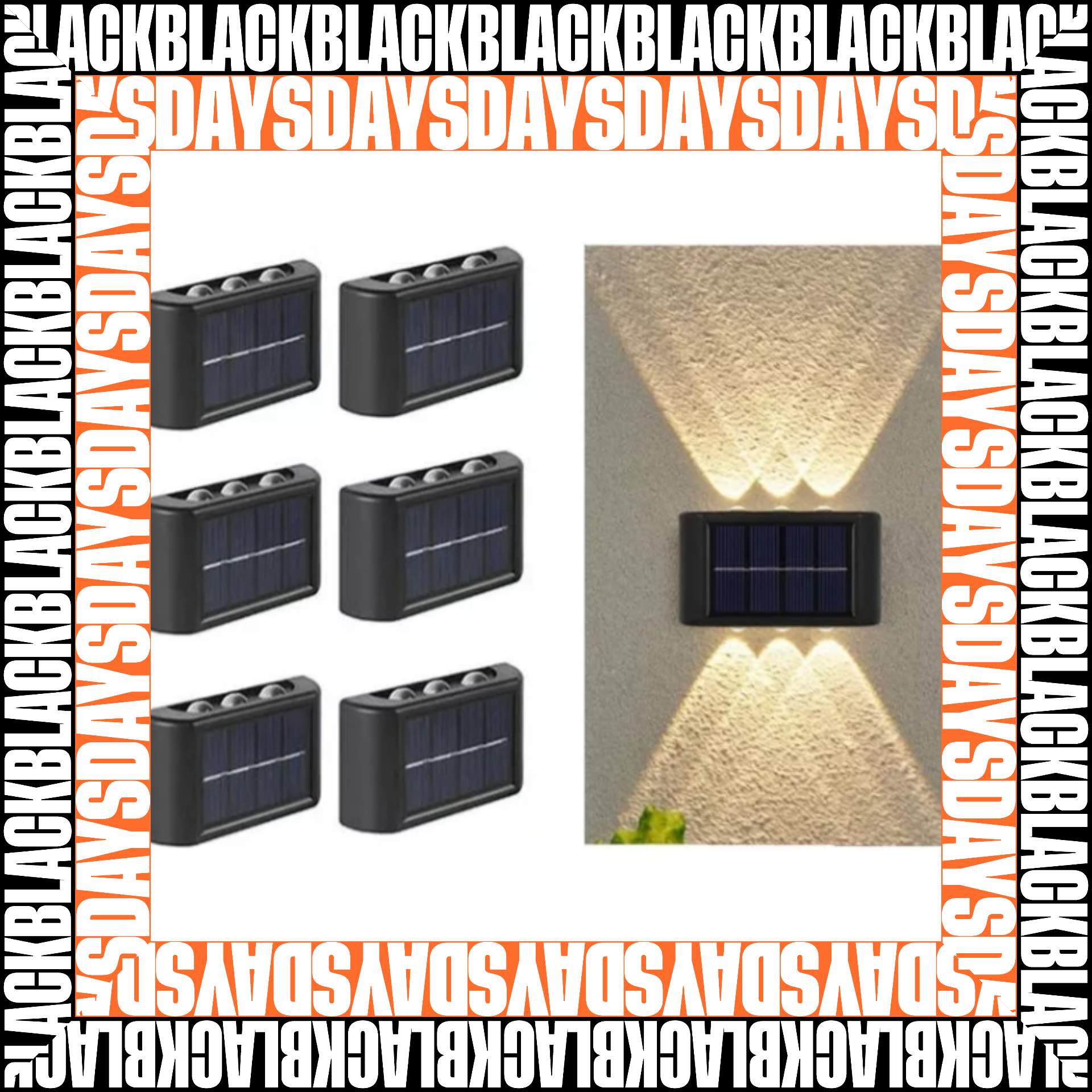 Lámpara Solar Aplique 6 Led