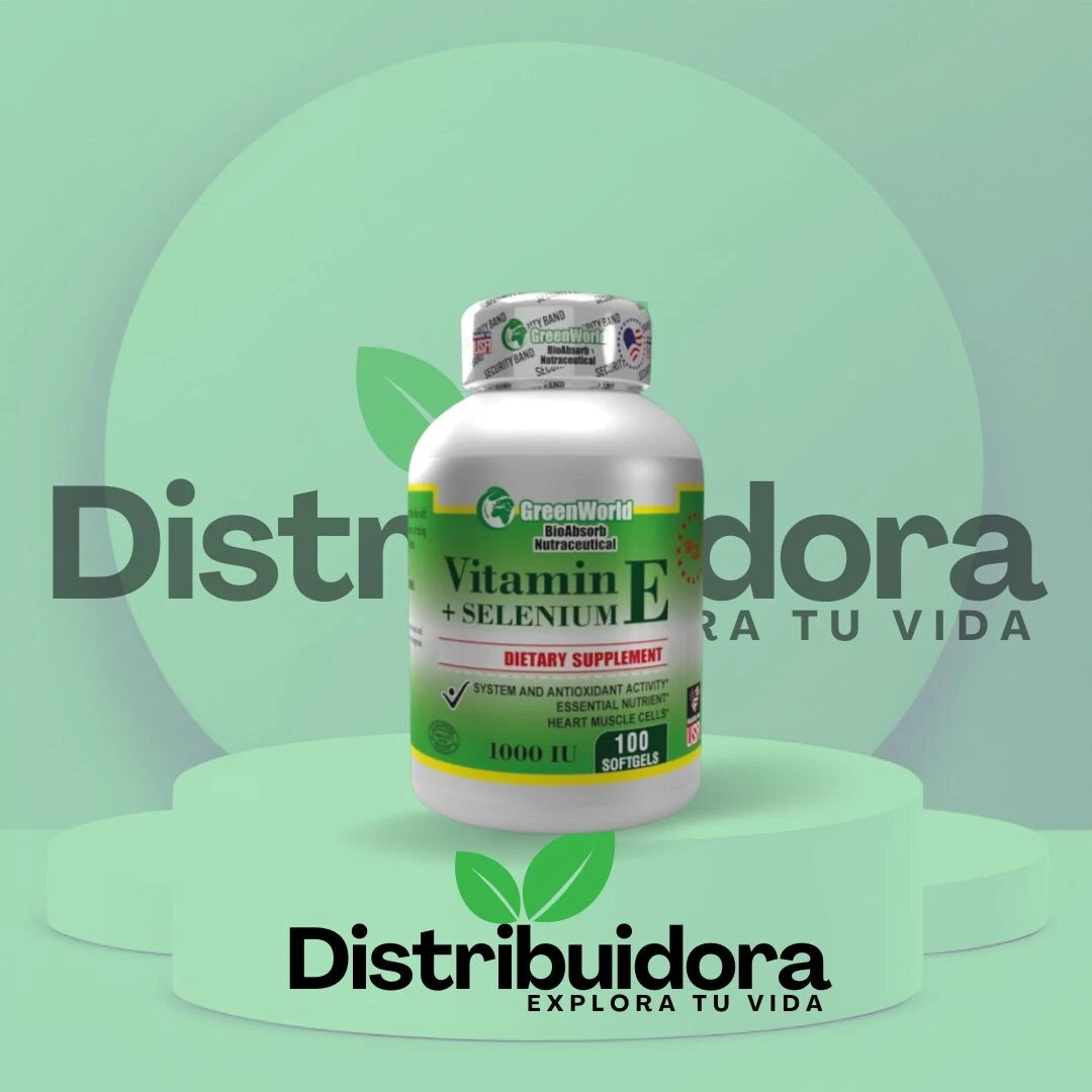 Suplemento de Vitamina E 100 Cápsulas Blandas - Aporta poder antioxidante y cuida la piel