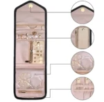 Set x2 Joyero Plegable Acolchado - Protege tus joyas de rayones y mantiene tu bolso ordenado - Imagen 3