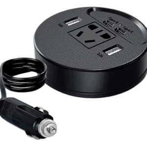 Inversor de corriente 150W para vehículos 12V - Convierte la batería del carro en energía doméstica portátil