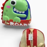 Mochila infantil rígida con dinosaurio 3D y luz - Protege juguetes y útiles escolares contra golpes - Imagen 2