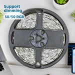 Tira LED RGB USB 10m Impermeable IP68 - Ilumina espacios interiores y exteriores con luz de colores