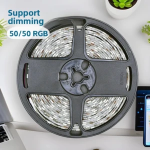Tira LED RGB USB 10m Impermeable IP68 - Ilumina espacios interiores y exteriores con luz de colores