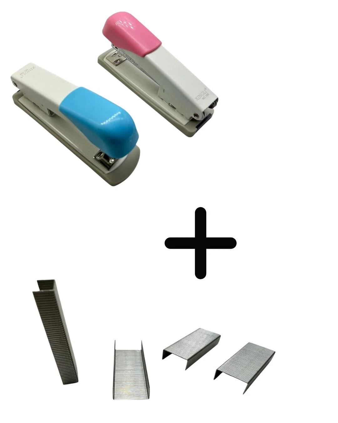 Set x2 Engrapadora Manual con Repuesto de Grapas - Une papeles en oficina y hogar