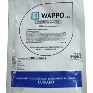 Wappo 5 SG Insecticida Actinomiceto Gránulos Solubles - Protege cultivos tropicales de plagas con parálisis rápida