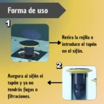 Set x2 Válvula Tapón Desagüe Anti Insectos Olor - Imagen 6
