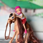 Barbie Niña Caballista Jn698-A2 - Imagen 2