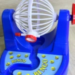 Bingo mecánico manual sin pilas - Entretiene a grupos en fiestas y reuniones familiares