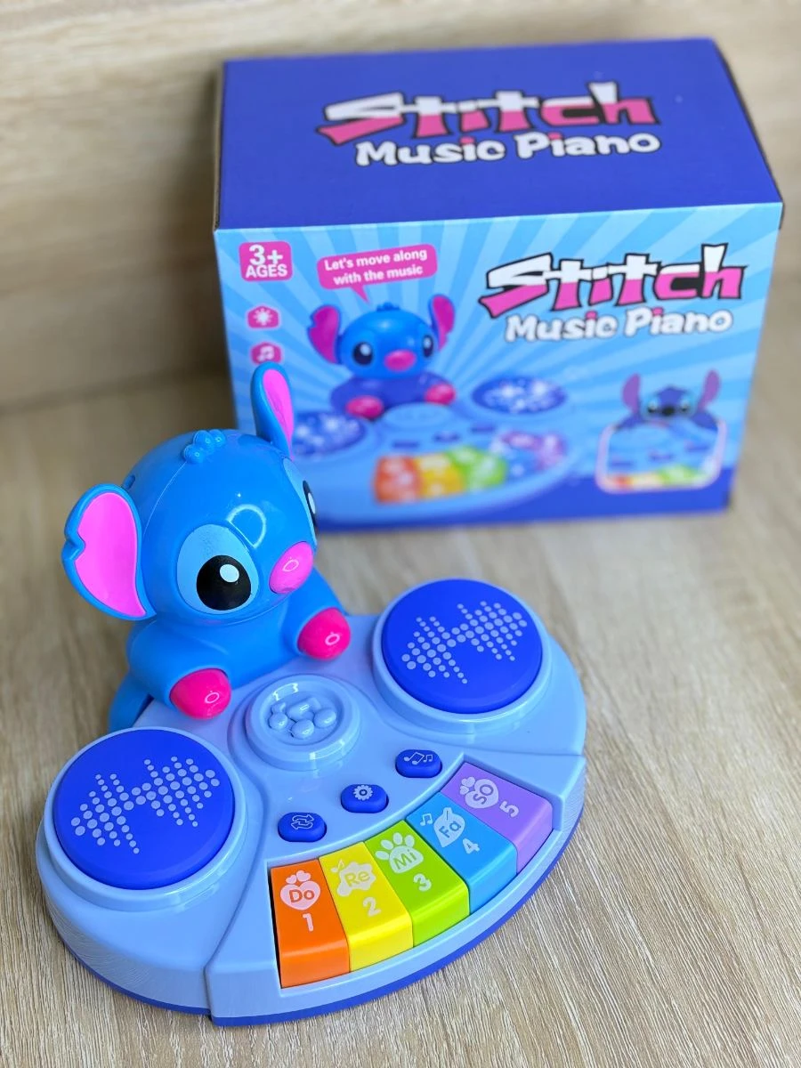 Piano Stitch 818 educativo con teclas de colores - Fomenta la creatividad musical en niños