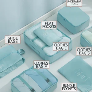 Organizador de Ropa de 7 Piezas - Maximiza el espacio en tu equipaje