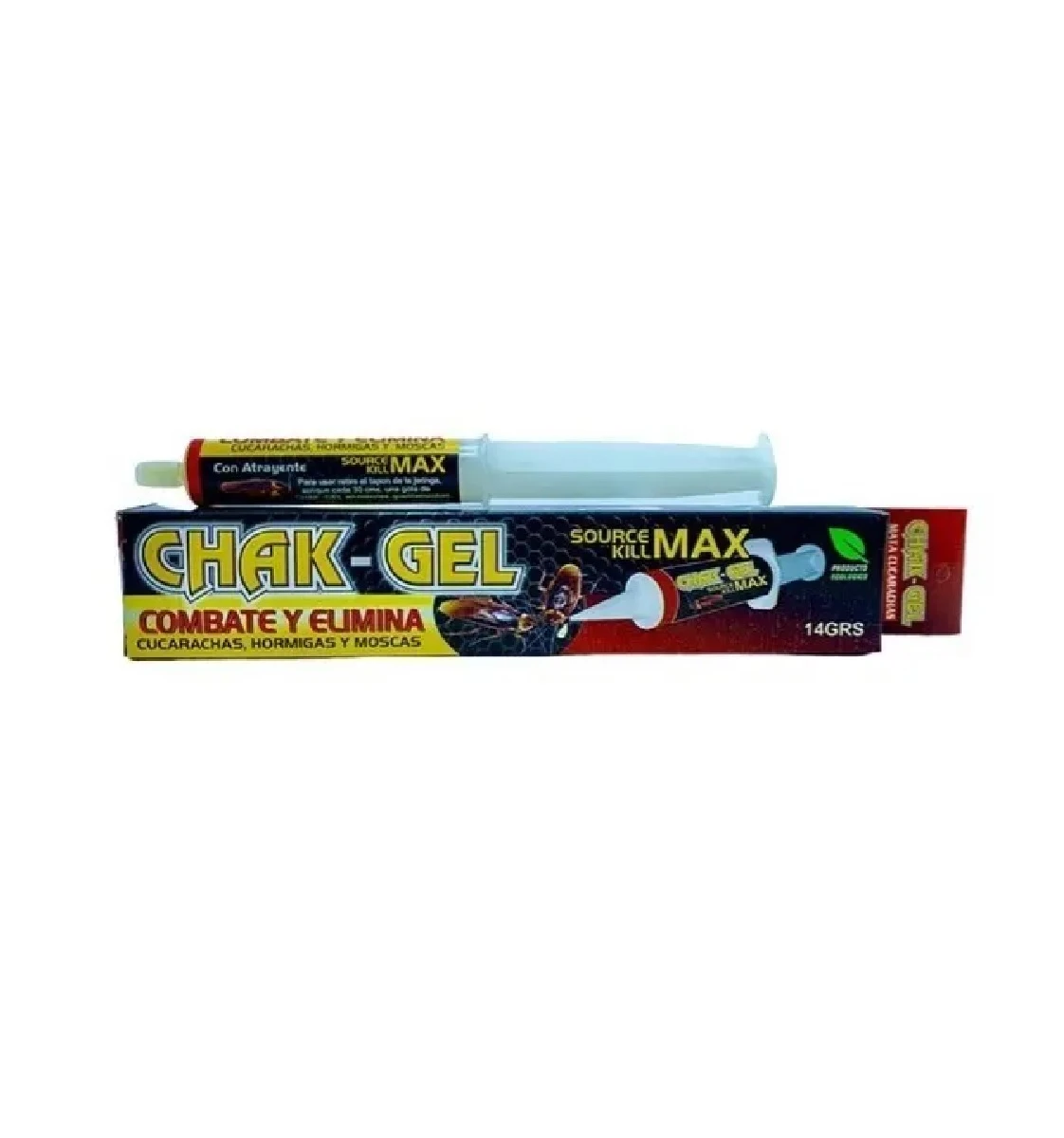 Set x2 Gel Mata Cucarachas Jeringa 14 Gramos