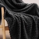 Cobija Textura Tortuga Tejida a Mano - Proporciona calidez y estilo acogedor a tu hogar - Imagen 2