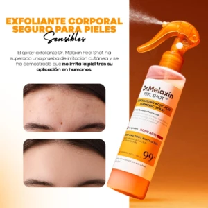 Exfoliante corporal Dr. Melaxin con ácido kójico y cúrcuma - aclara manchas oscuras y suaviza piel sensible
