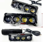 Exploradora Lineal Pro 4Lupas con luz dual blanca y amarilla - Mejora tu visibilidad nocturna en carretera y off-road - Imagen 2