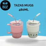 Taza térmica de acero inoxidable 480ml con tapa antideslizante - Mantiene bebidas calientes o frías por horas sin derrames - Imagen 3