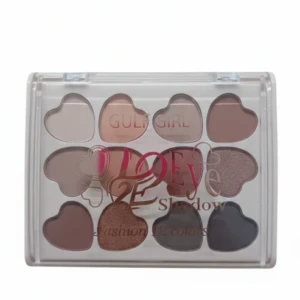 Set x2 Sombra Love Eye Shadow 12 Tonos – Resalta tu mirada con colores vibrantes y duraderos
