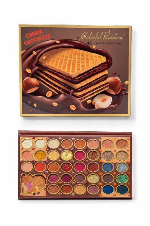 Paleta de Sombras 42 Tonos Cream Chocola