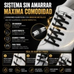 Set x2 Cordones Elásticos con Broche Metálico - Eliminan el proceso de atado para mayor comodidad - Imagen 3