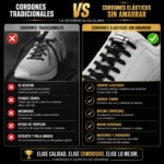 Set x2 Cordones Elásticos con Broche Metálico - Eliminan el proceso de atado para mayor comodidad - Imagen 6