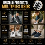 Set x2 Cordones Elásticos con Broche Metálico - Eliminan el proceso de atado para mayor comodidad - Imagen 2