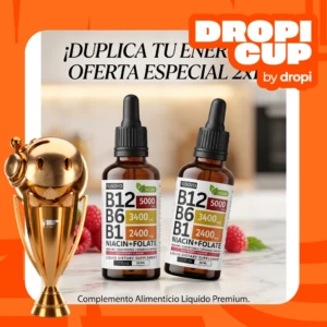 Suplemento de Vitamina B12 Sublingual - Aumenta los niveles de energía y apoya la memoria