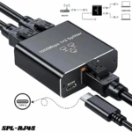 Adaptador Duplicador de Red RJ45 Gigabit con Chip Activo - Conecta dos equipos simultáneamente sin perder velocidad