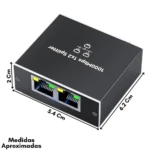 Adaptador Duplicador de Red RJ45 Gigabit con Chip Activo - Conecta dos equipos simultáneamente sin perder velocidad - Imagen 2