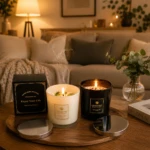 Set x2 Velas con Aroma, Piedras y Petalos