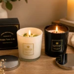 Set x2 Velas con Aroma, Piedras y Petalos - Imagen 3