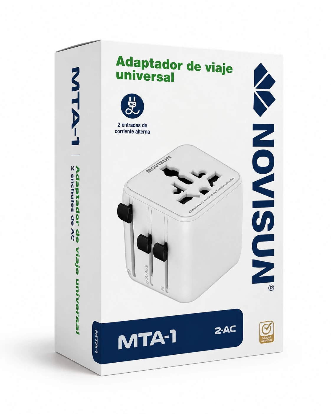 Adaptador Universal Movisun MTA-1 de 2.5A - Conecta tus dispositivos electrónicos en cualquier país sin complicaciones