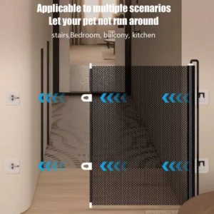 Malla Mascota Retráctil para Puertas - Protege Hogar y Controla Acceso Seguro