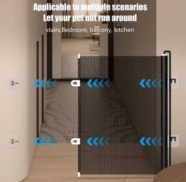 Malla Mascota Retráctil para Puertas - Protege Hogar y Controla Acceso Seguro