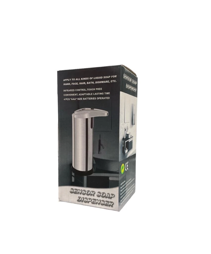 Dispensador de jabón automático con sensor infrarrojo y acero inoxidable - Reduce propagación de gérmenes sin contacto físico