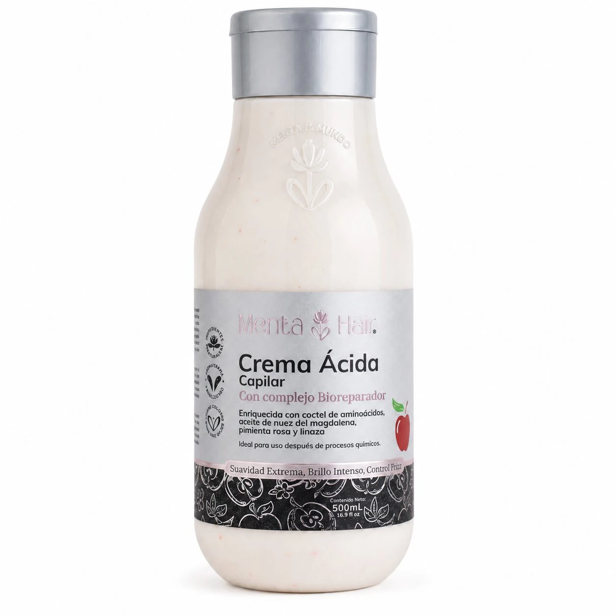 Crema Ácida Capilar Reparadora con Aceites Naturales - Devuelve Hidratación Profunda y Brillo Intenso al Cabello Dañado