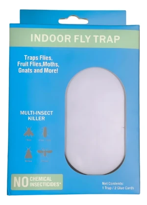 Adhesivo con Luz Mata Insectos 2X1 - Elimina plagas voladoras sin químicos ni ruido