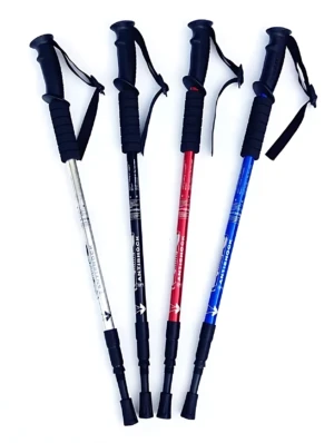 Set x2 Baston Caminante Trekking Aluminio Ajustable 60-130 cm - Reduce la fatiga y mejora tu estabilidad en terrenos irregulares