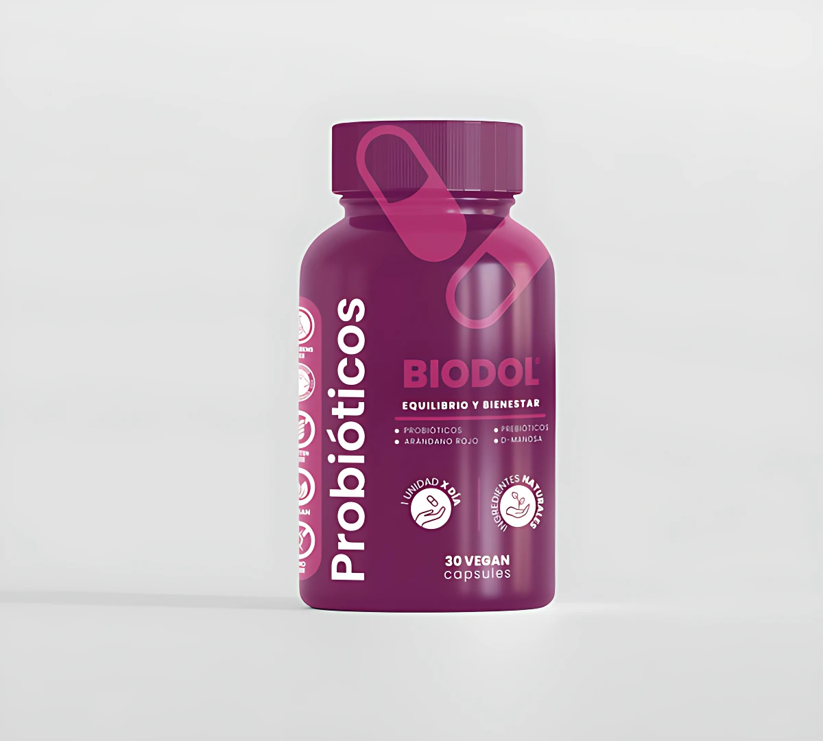 Suplemento Probiótico Digestivo Biodol - Restaura la flora intestinal y alivia la inflamación