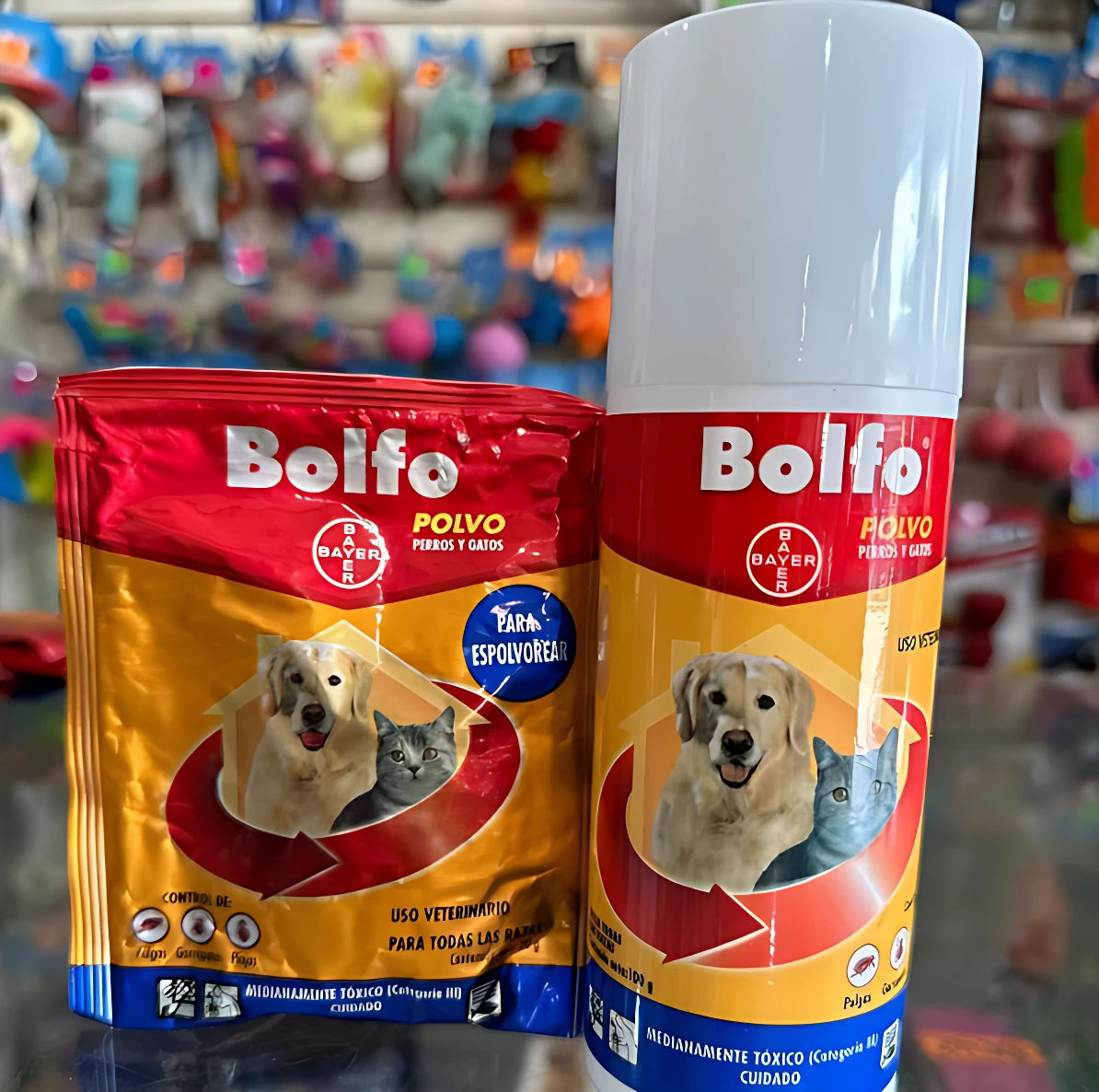 Polvo Insecticida y Antipulgas Bolfo para Mascotas - Elimina pulgas garrapatas y piojos - Imagen 3