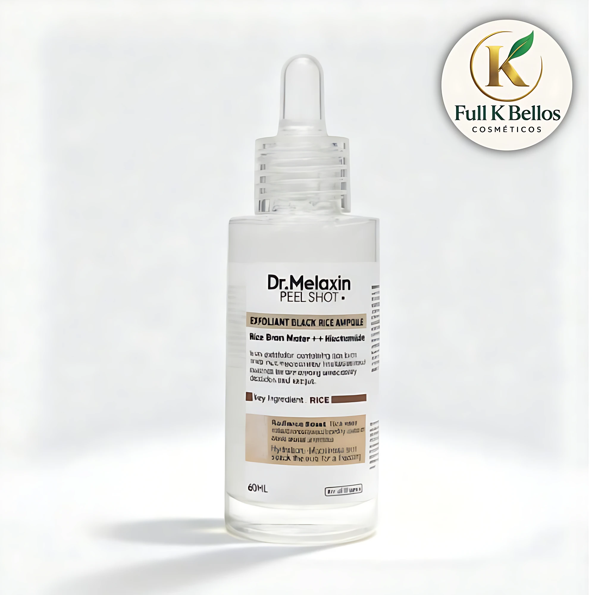Ampolla Facial Iluminadora de Arroz 60 Ml Dr Melaxin - Aclara manchas y nutre la piel opaca