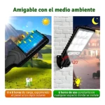 Lámpara Led Solar con Sensor Movimiento - Imagen 2